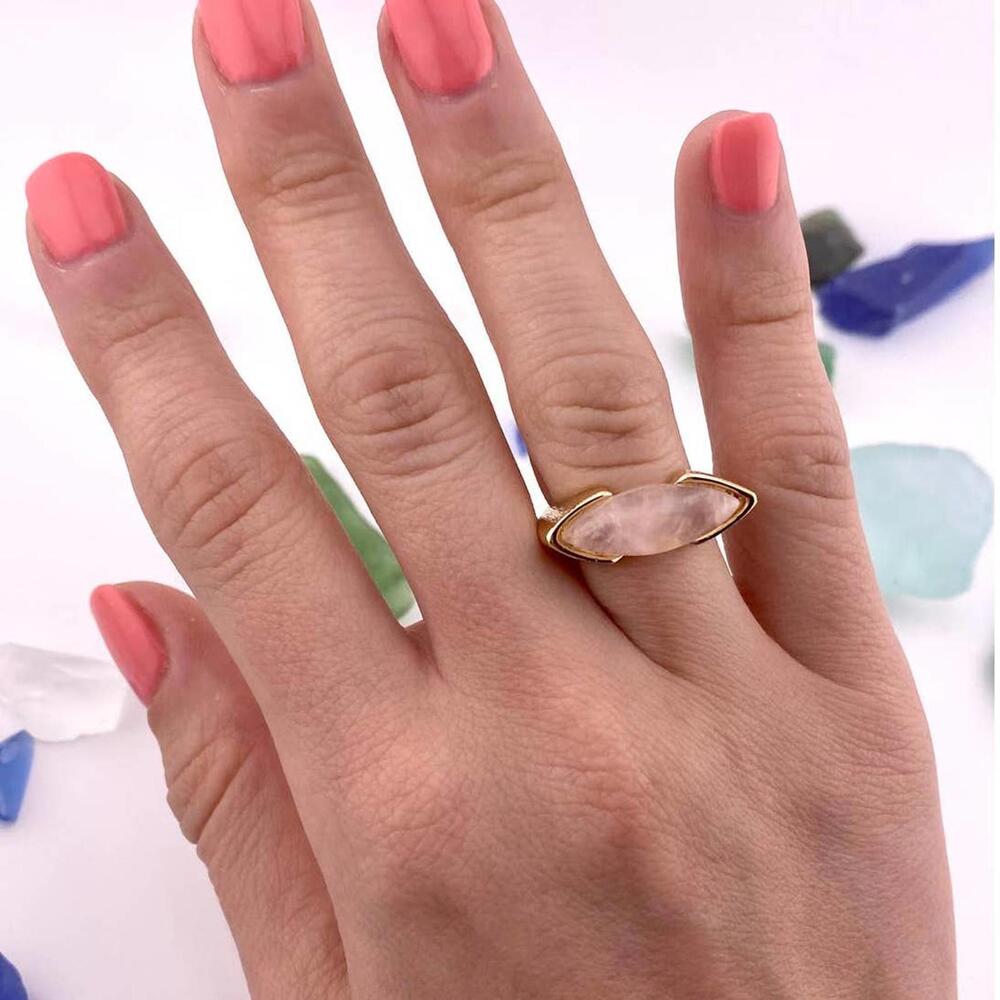 Rose Quartz Ring Size 5.5